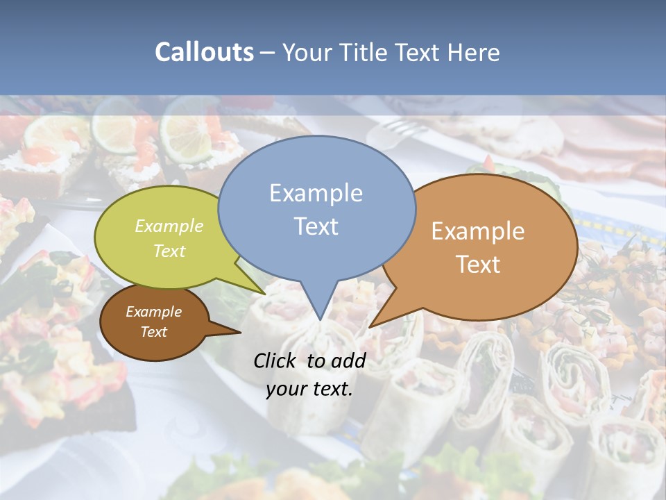 Butler Appetizer Oeuvre PowerPoint Template