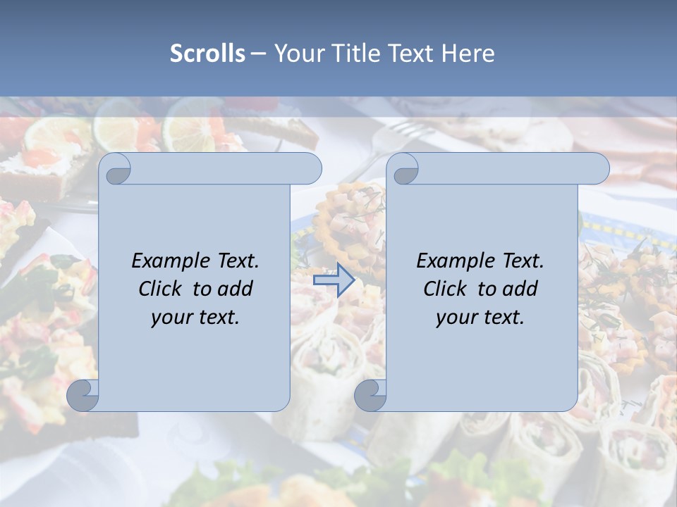Butler Appetizer Oeuvre PowerPoint Template