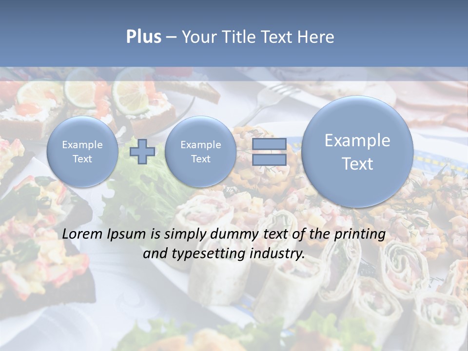 Butler Appetizer Oeuvre PowerPoint Template