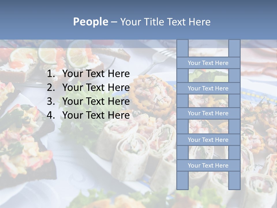 Butler Appetizer Oeuvre PowerPoint Template