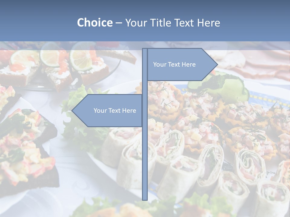 Butler Appetizer Oeuvre PowerPoint Template