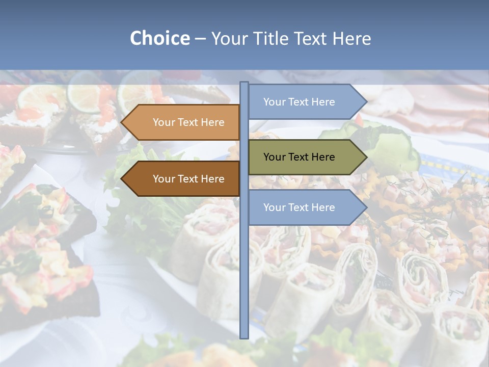 Butler Appetizer Oeuvre PowerPoint Template