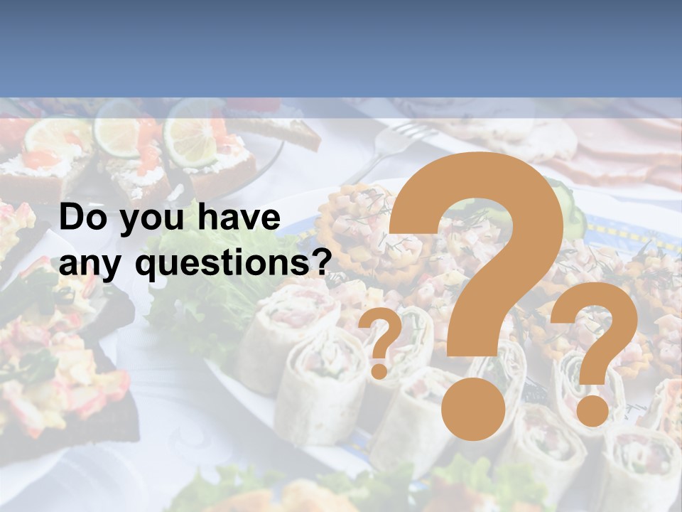 Butler Appetizer Oeuvre PowerPoint Template