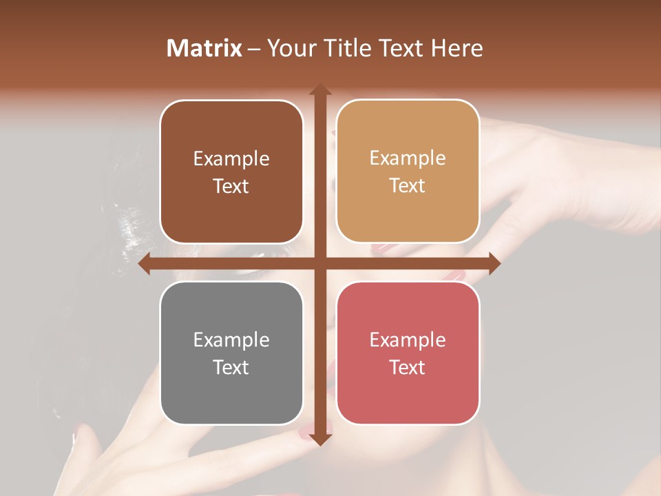 Beautiful Design Red Manicure PowerPoint Template