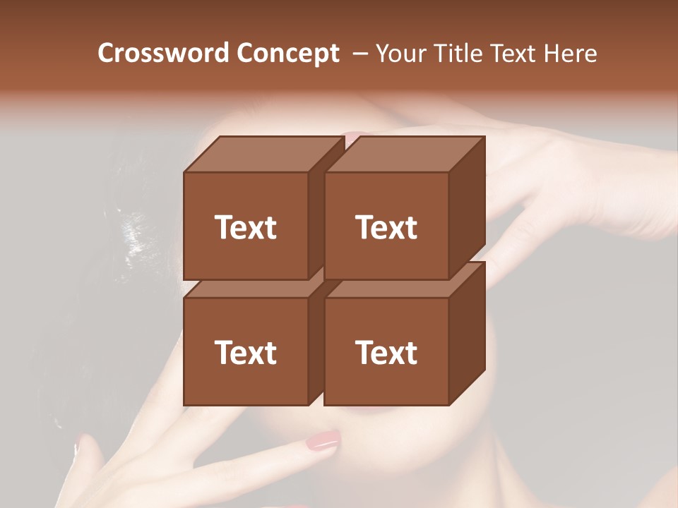 Beautiful Design Red Manicure PowerPoint Template