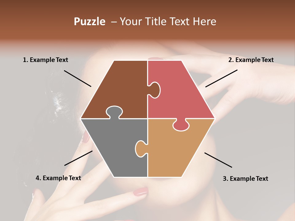 Beautiful Design Red Manicure PowerPoint Template