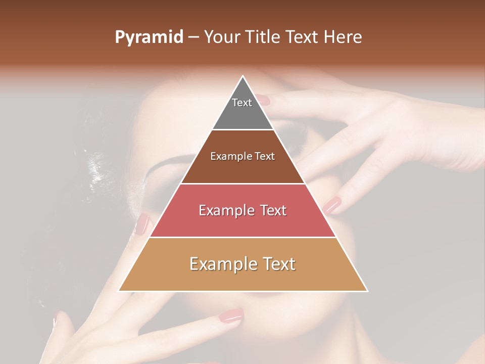 Beautiful Design Red Manicure PowerPoint Template