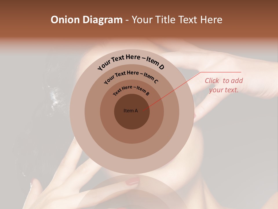 Beautiful Design Red Manicure PowerPoint Template