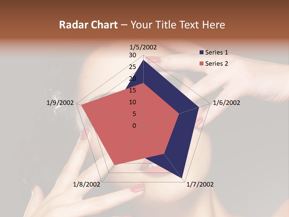 Beautiful Design Red Manicure PowerPoint Template