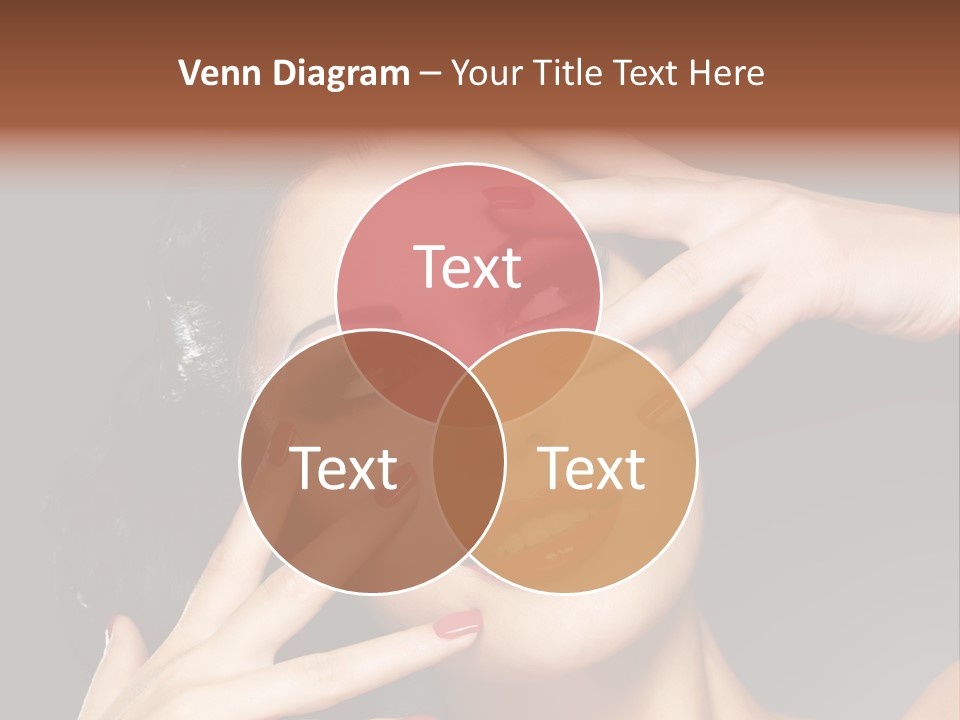 Beautiful Design Red Manicure PowerPoint Template