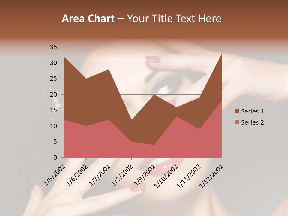 Beautiful Design Red Manicure PowerPoint Template
