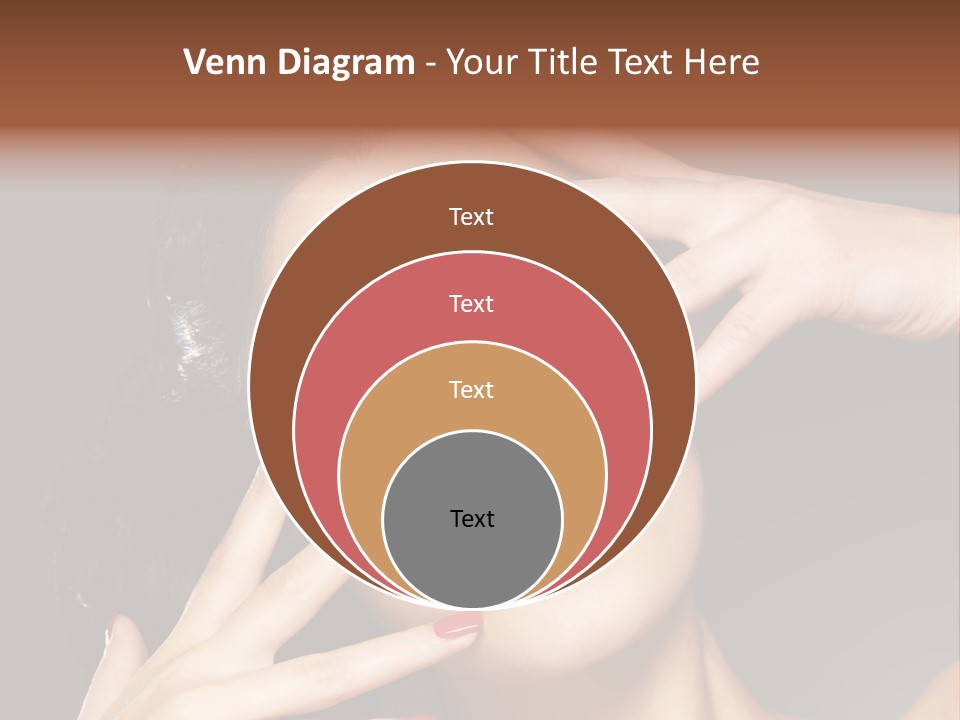 Beautiful Design Red Manicure PowerPoint Template