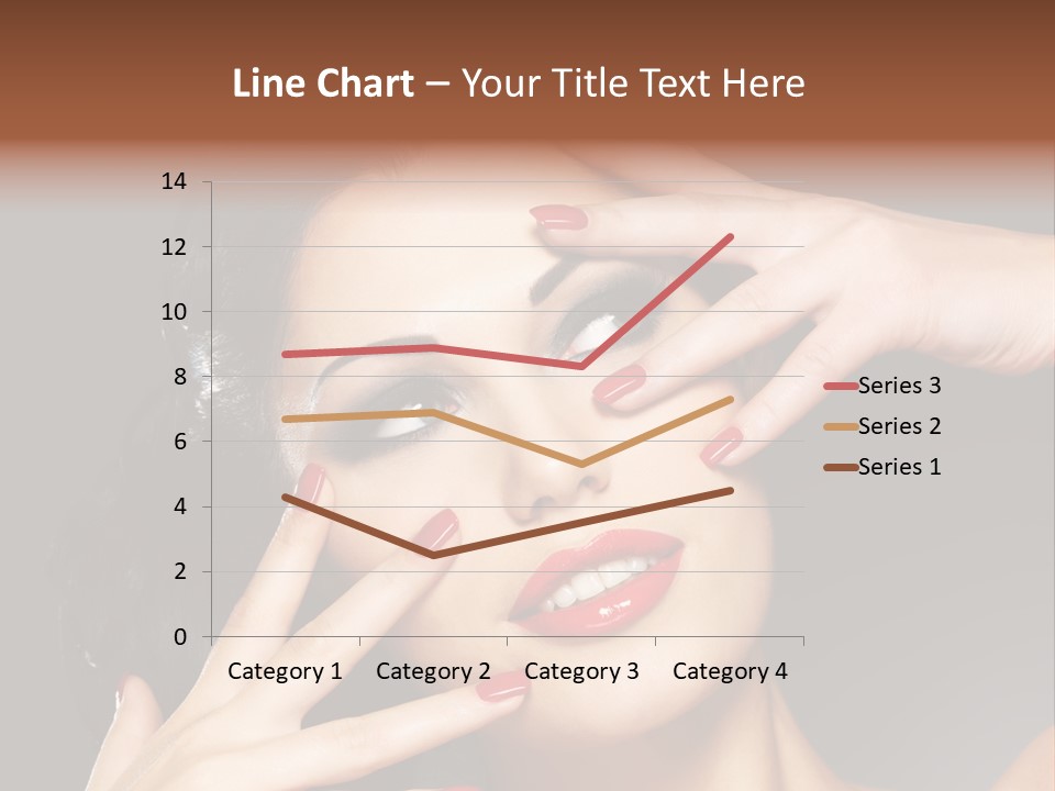 Beautiful Design Red Manicure PowerPoint Template