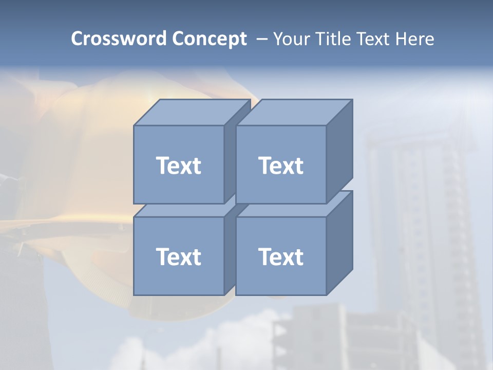 Arm Occupation Blue PowerPoint Template