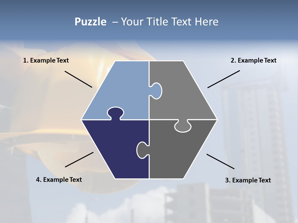 Arm Occupation Blue PowerPoint Template