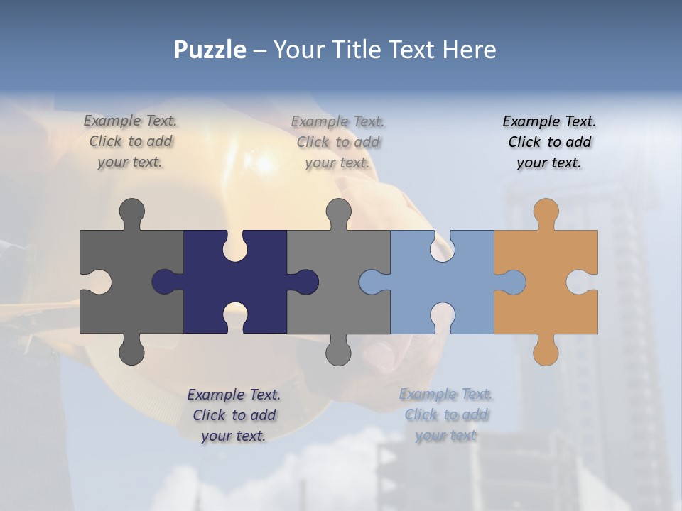 Arm Occupation Blue PowerPoint Template