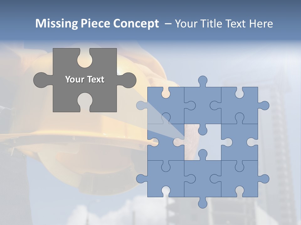 Arm Occupation Blue PowerPoint Template