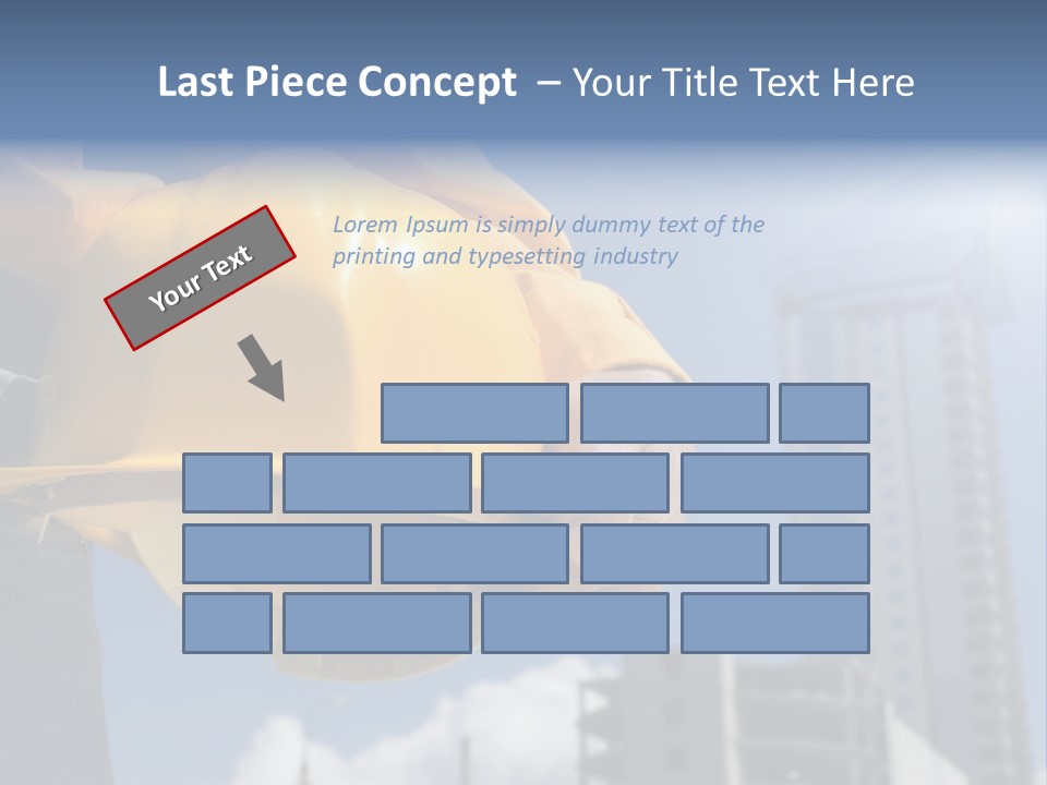 Arm Occupation Blue PowerPoint Template