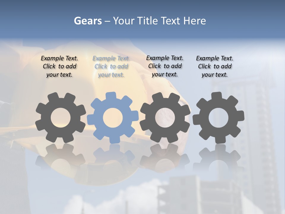 Arm Occupation Blue PowerPoint Template