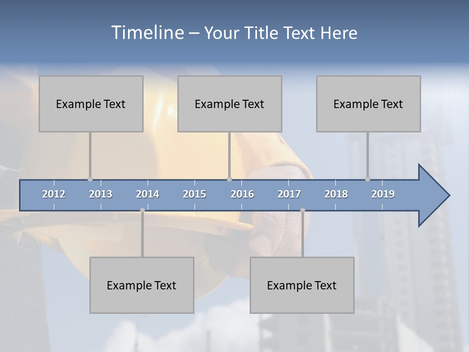 Arm Occupation Blue PowerPoint Template