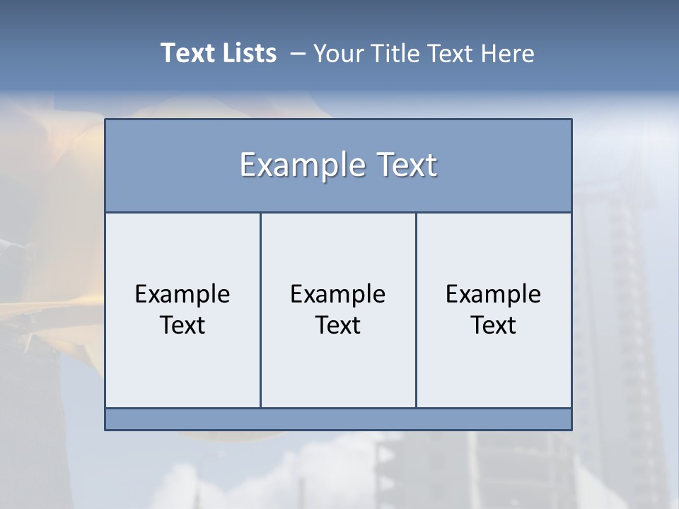 Arm Occupation Blue PowerPoint Template