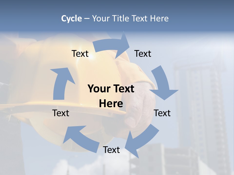 Arm Occupation Blue PowerPoint Template