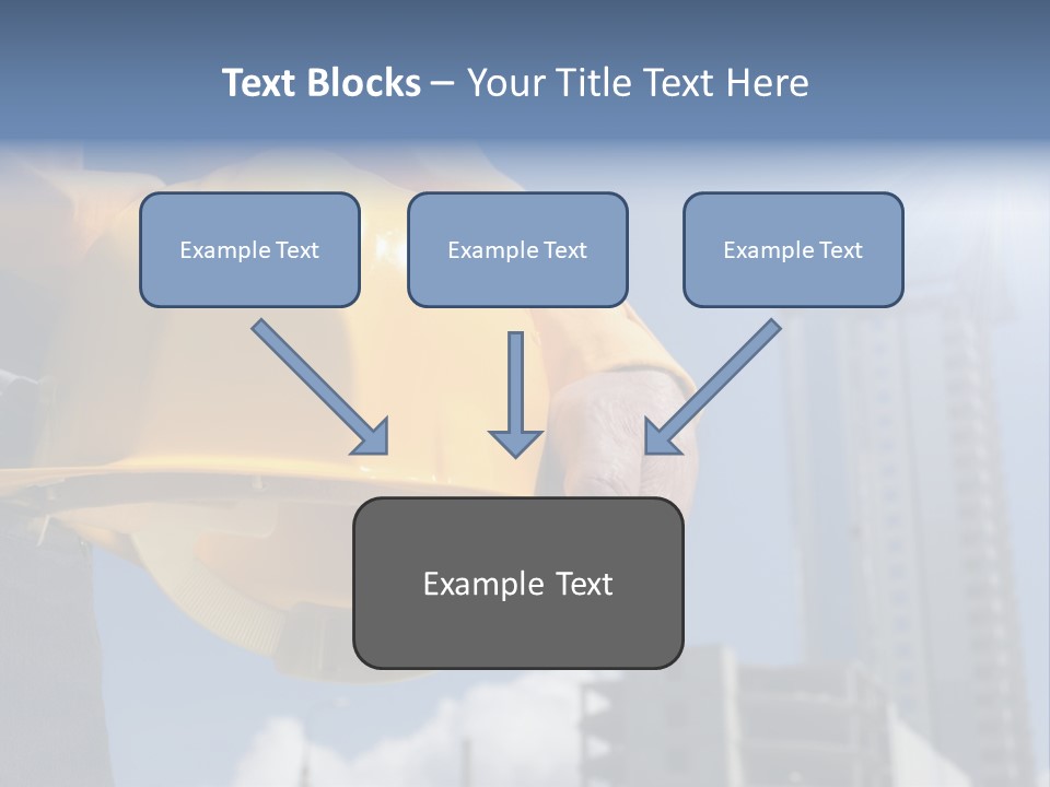 Arm Occupation Blue PowerPoint Template
