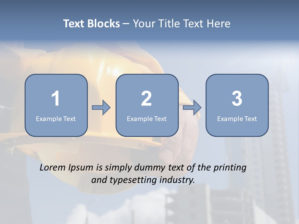 Arm Occupation Blue PowerPoint Template
