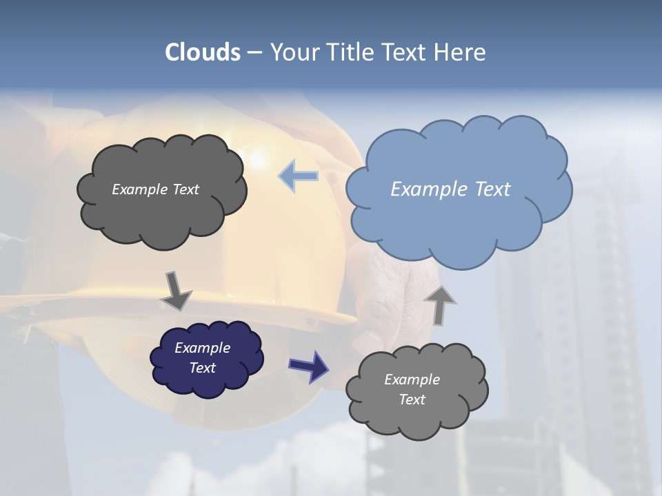 Arm Occupation Blue PowerPoint Template
