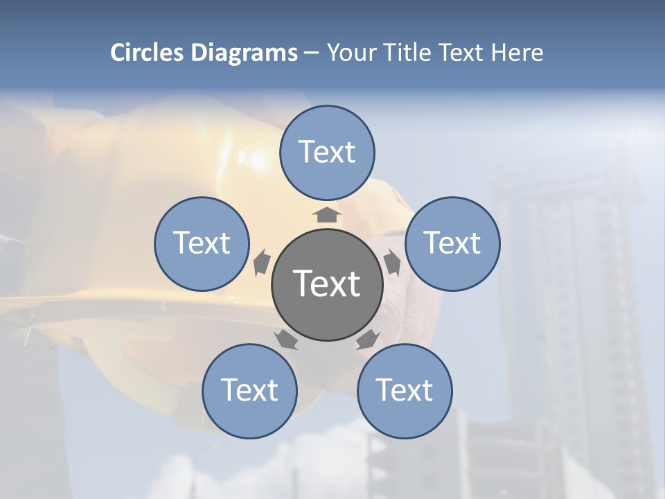 Arm Occupation Blue PowerPoint Template