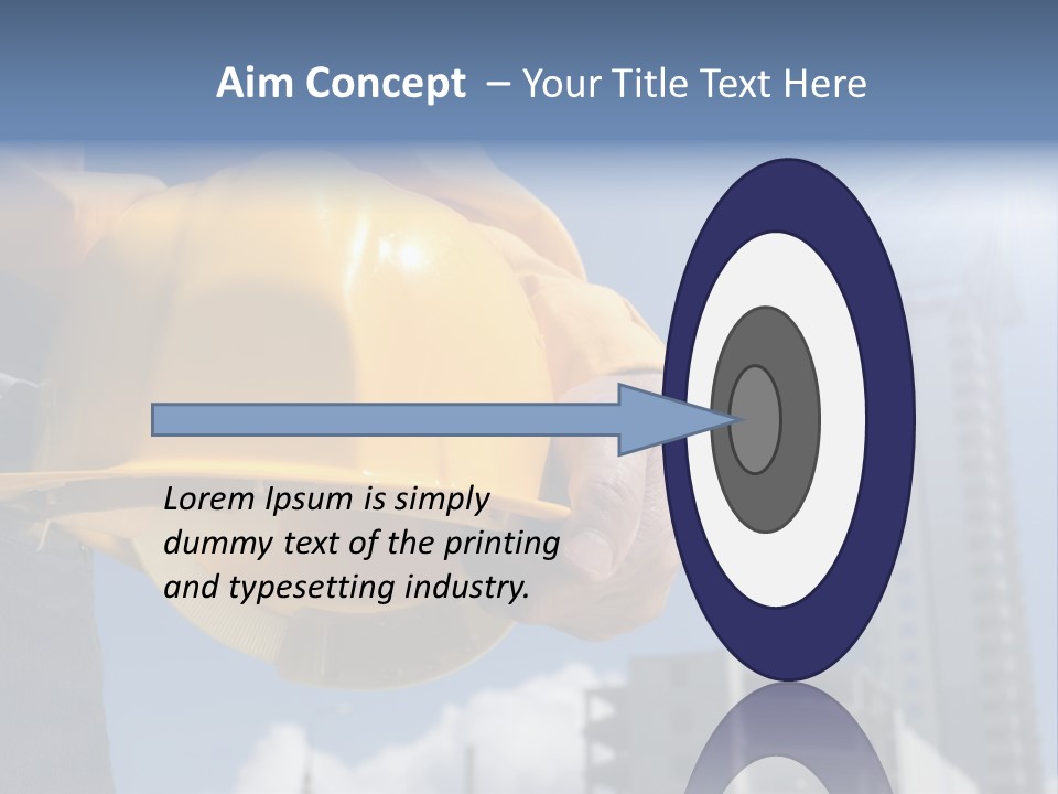 Arm Occupation Blue PowerPoint Template