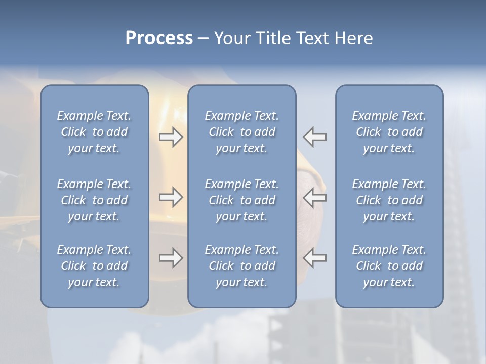 Arm Occupation Blue PowerPoint Template