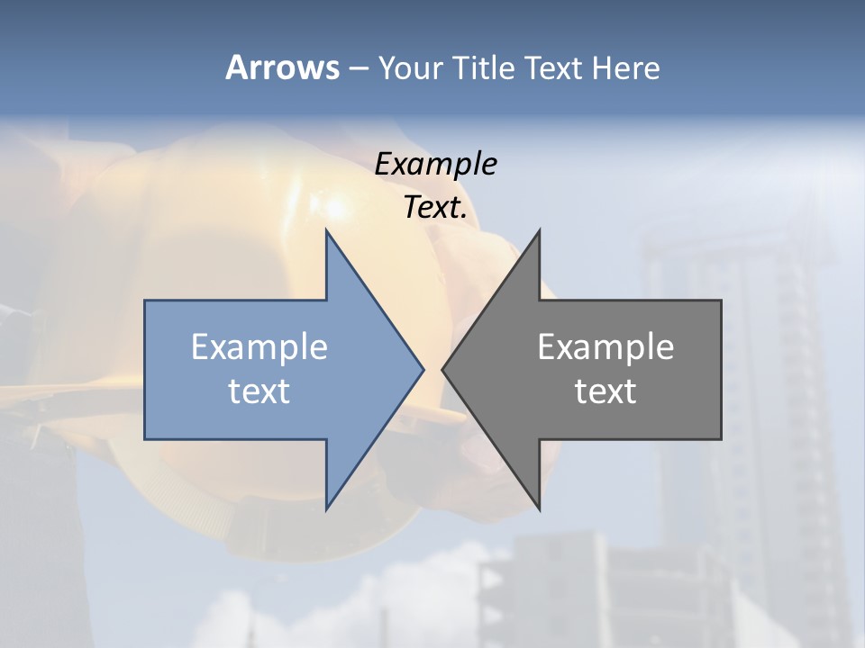 Arm Occupation Blue PowerPoint Template