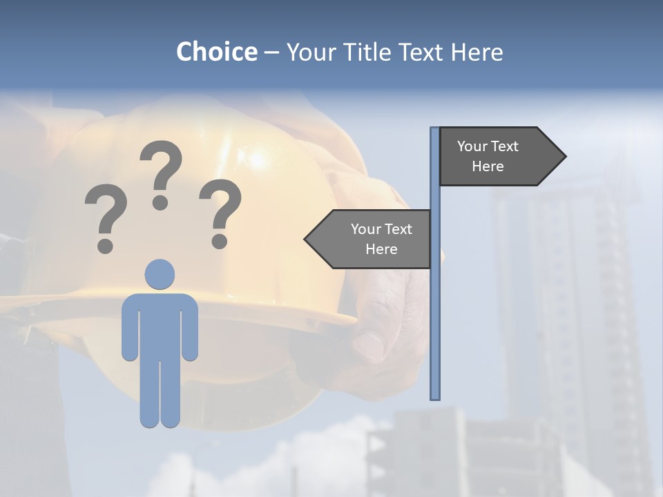 Arm Occupation Blue PowerPoint Template