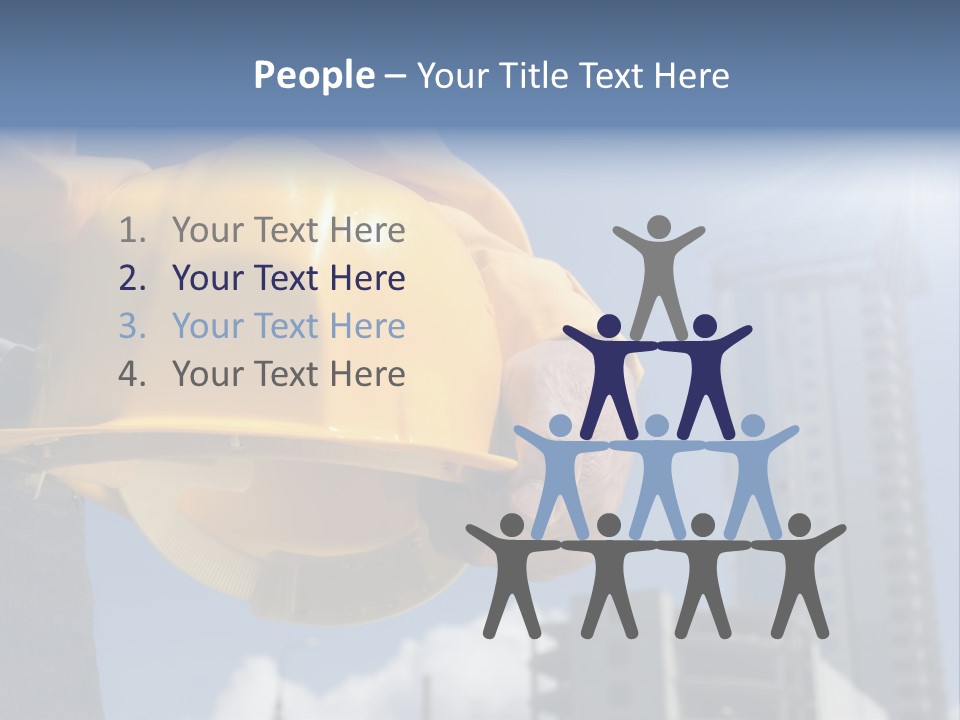 Arm Occupation Blue PowerPoint Template