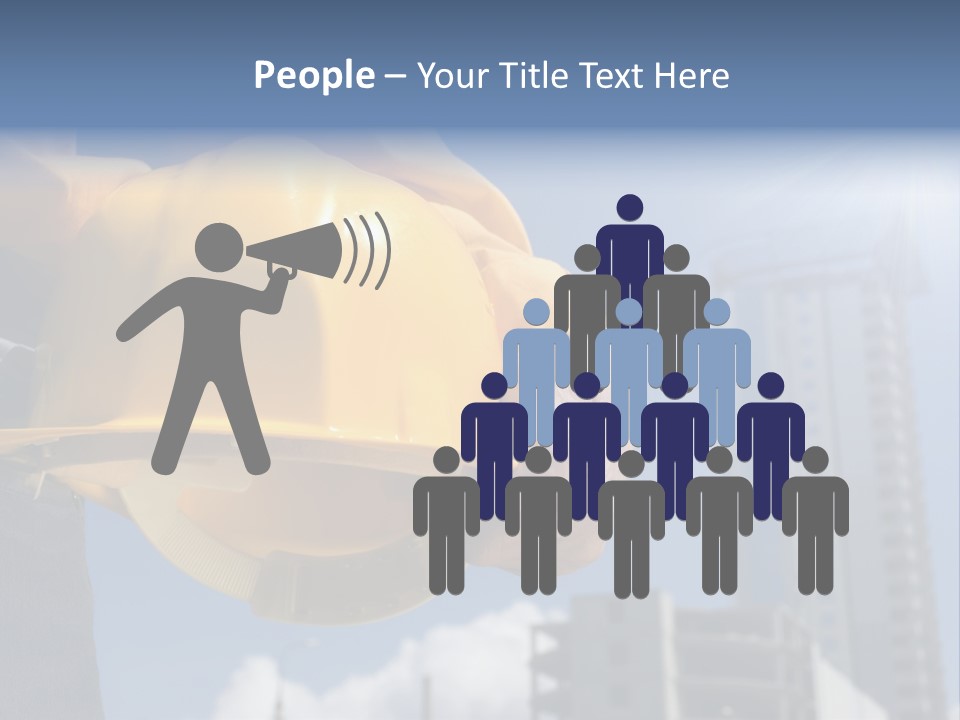 Arm Occupation Blue PowerPoint Template