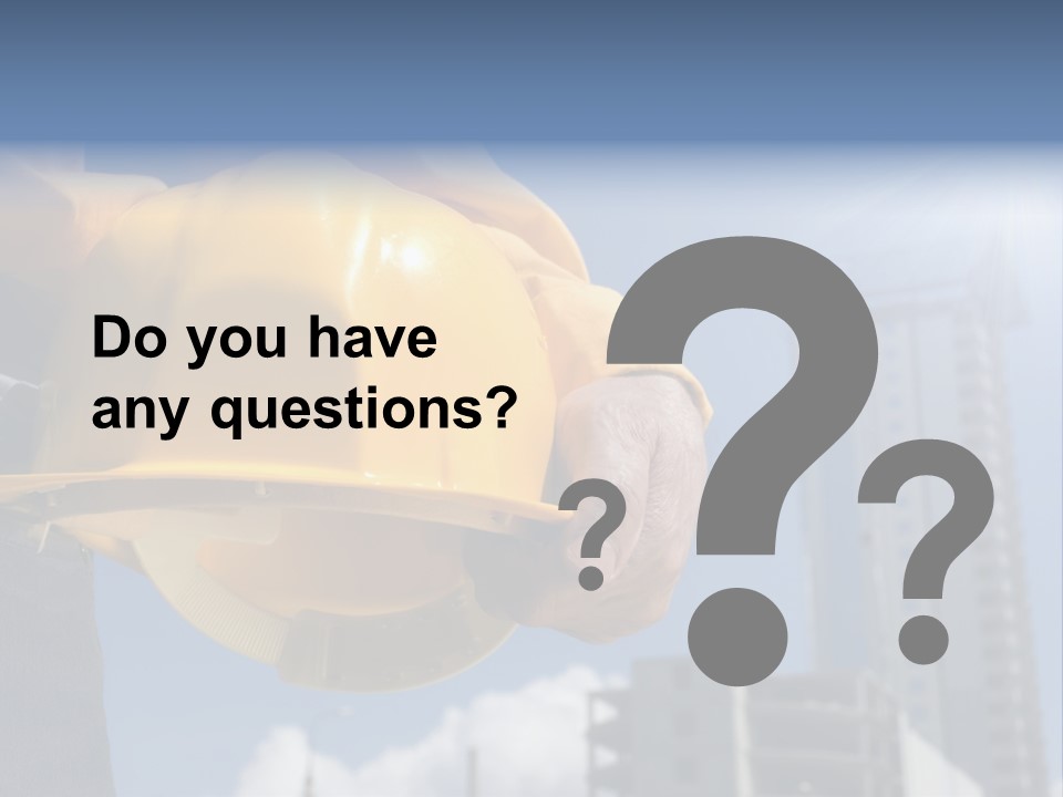 Arm Occupation Blue PowerPoint Template