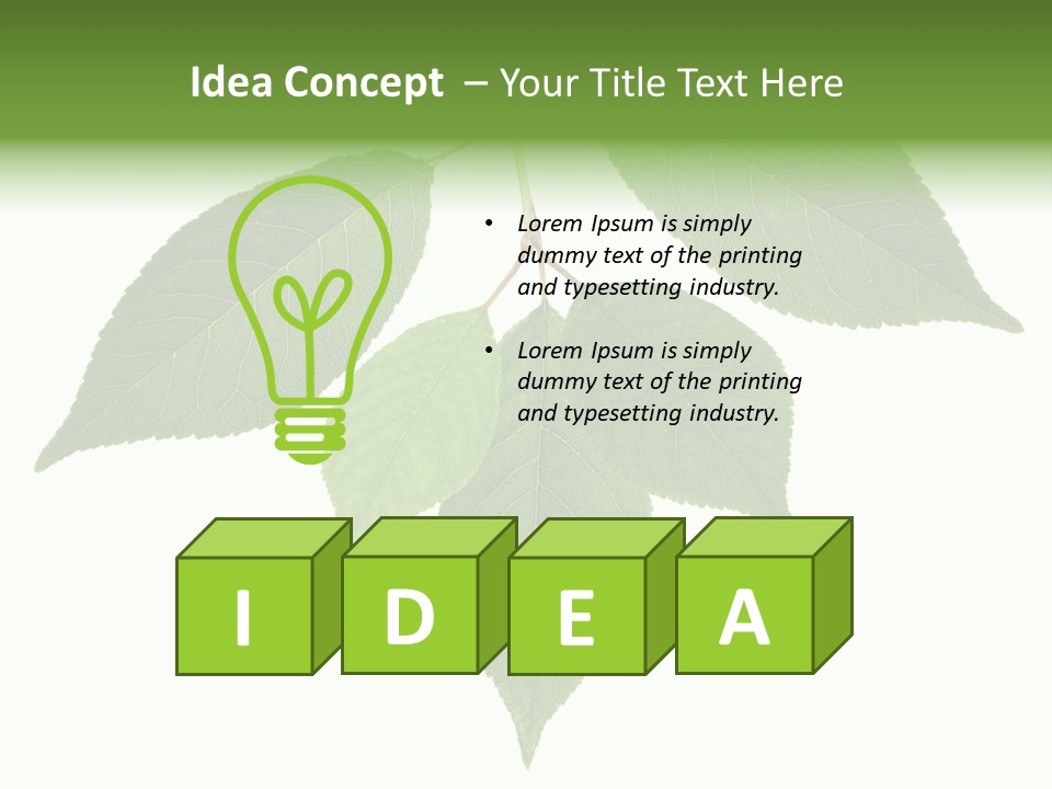 Trunk Small Isolated PowerPoint Template