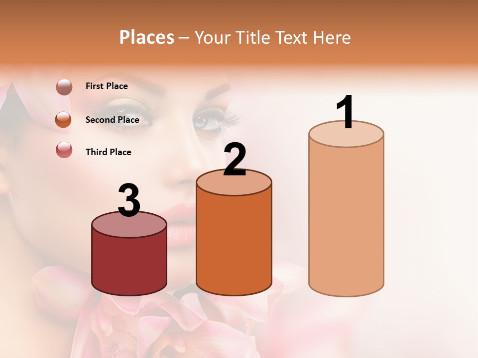 Background Brunette Head PowerPoint Template