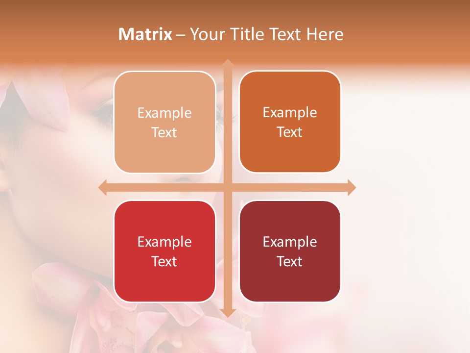 Background Brunette Head PowerPoint Template