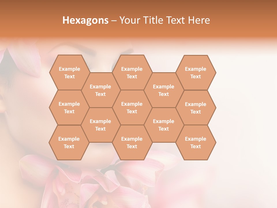 Background Brunette Head PowerPoint Template