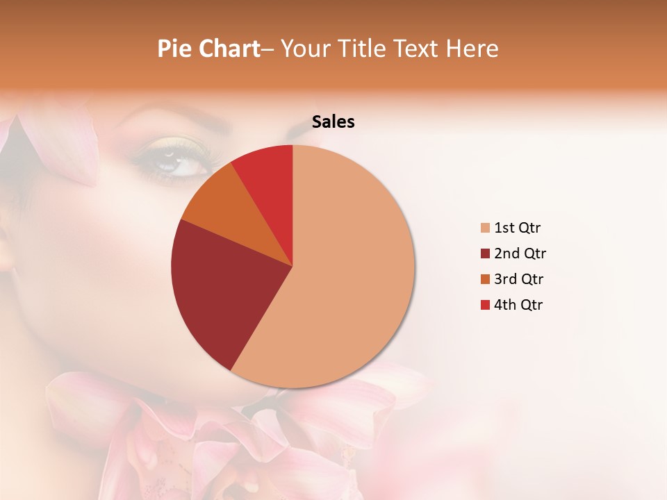 Background Brunette Head PowerPoint Template