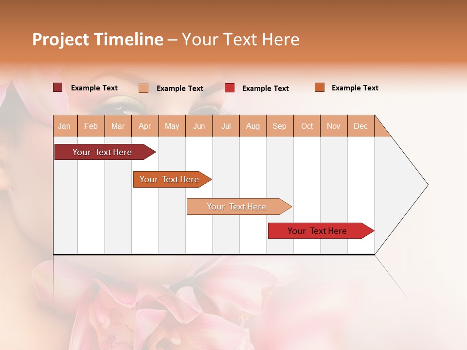 Background Brunette Head PowerPoint Template