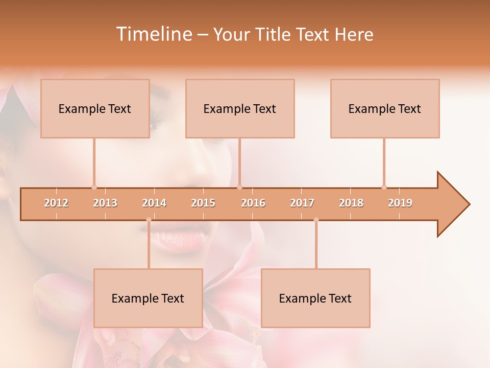 Background Brunette Head PowerPoint Template