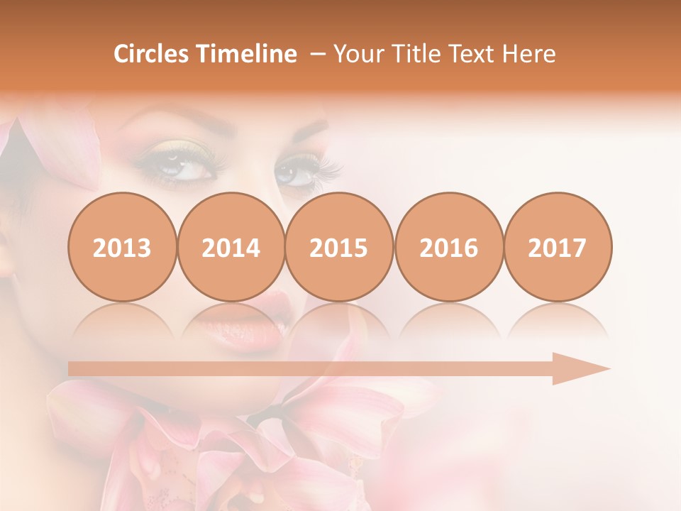 Background Brunette Head PowerPoint Template