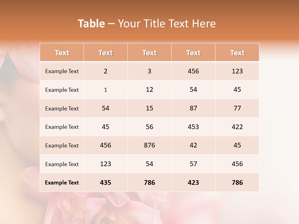 Background Brunette Head PowerPoint Template