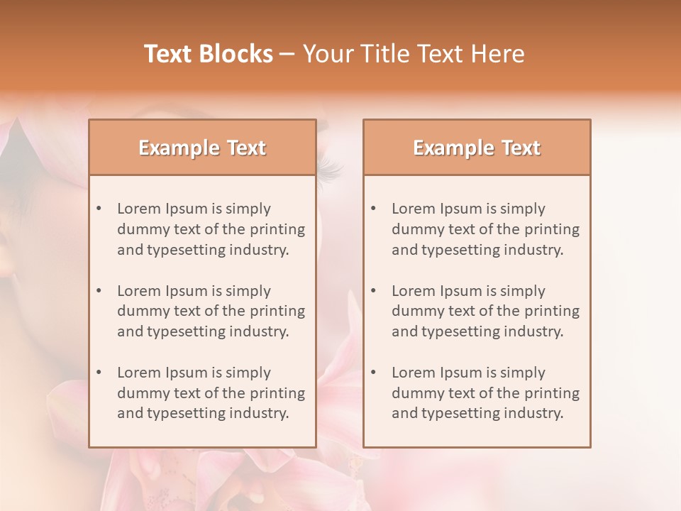 Background Brunette Head PowerPoint Template