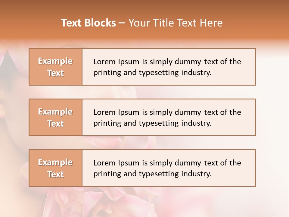 Background Brunette Head PowerPoint Template