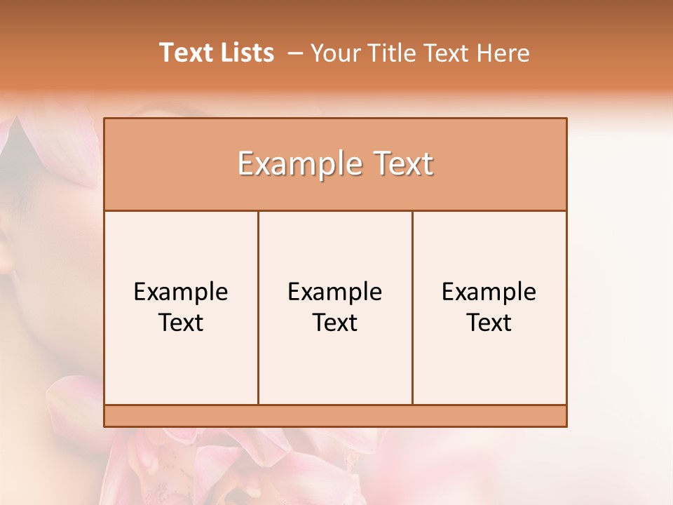 Background Brunette Head PowerPoint Template