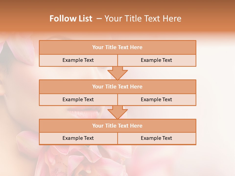 Background Brunette Head PowerPoint Template